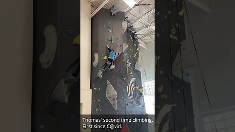 Thomas’ second climbing outing today. First since C@vid. In climbing he has become “that kid”