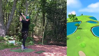 Fishers Island Club - 18 Hole Sim Golf Course Vlog Simulator Garmin R10 Launch Monitor Home Tee Hero