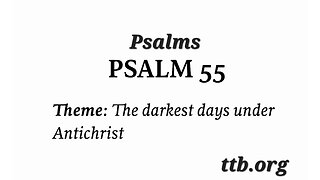 Psalm Chapter 55 (Bible Study)