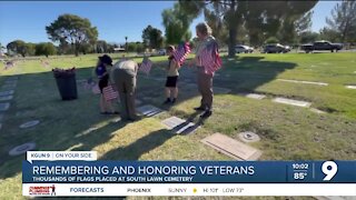 Thousands of flags planted to honor veterans ahead of Memorial Day