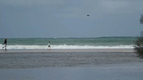 Walking on Water Betka River Mouth 10 April 2023