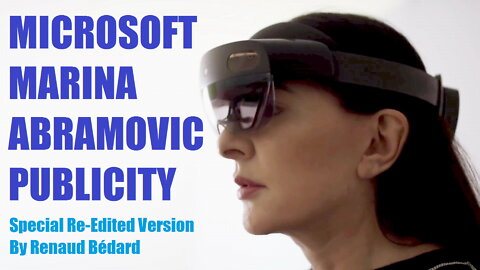 MARINA ABRAMOVIC WITH MICROSOFT & CHRISTIE'S SHOWING OFF THEIR TRUE SATANIC COLORS