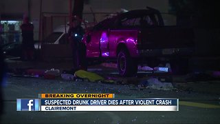 Pickup truck driver dead after collision with car in Clairemont