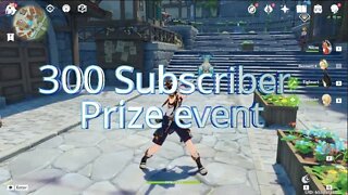 300 Subscriber giveaway | Genshin Impact