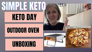 12” Outdoor Oven Unboxing / Keto What I Eat In A Day / Pizza!