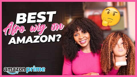 Cheap Amazon Wig Review Afro Kinky Curly | NIAWIGS | Most Realistic Afro Wig on Amazon | GIVEAWAY
