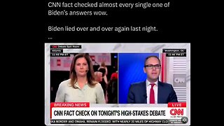 CNN fact checked almost every single one of Biden's answers wow Biden lied over and over last night.