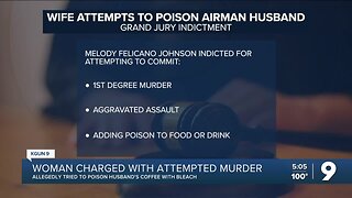 Wife of DM Airman accused of pouring bleach into husband's coffee