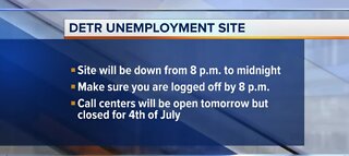 DETR unemployment site down today
