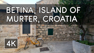 Walking Tour: Betina, Island of Murter, Croatia - 4K UHD