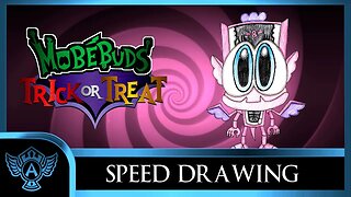 Speed Drawing: MobéBuds Trick or Treat - Pixigoile | A.T. Andrei Thomas 2023
