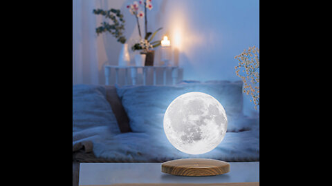 Levitating Moon Lamp, FIRPOW 18 Colors 6 in Floating #shorts