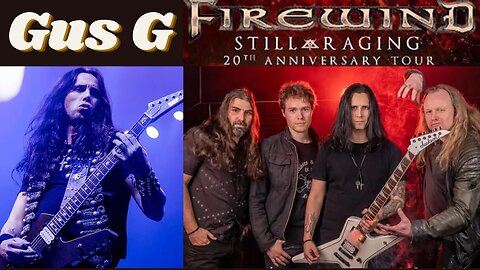 Gus G of Firewind "Sill Raging!" 20th anniversary Blue Ray/2CD Interview