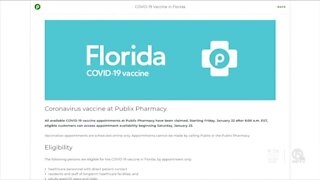 Another round of Publix vaccine appointments open on Friday