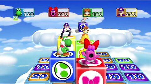 Mario Party 9 High Rollers - Yoshi vs Birdo vs Daisy vs Waluigi