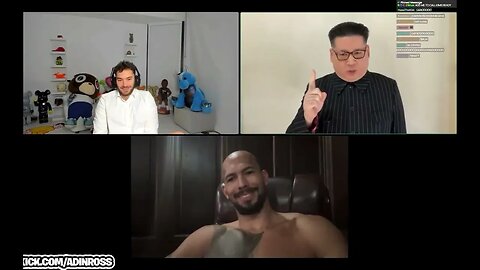Adin Ross X Andrew Tate X Kim Jong Un (doppelgänger) on KICK live stream