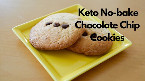 Keto No-bake Chocolate Chip Cookies / Keto Recipe