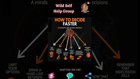 🔥 Decide faster 🔥 #shorts 🔥 #wildselfhelpgroup 🔥 17 August 2023 🔥
