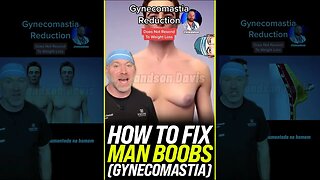 How to Fix Man Boobs (Gynecomastia) 💪 #shorts