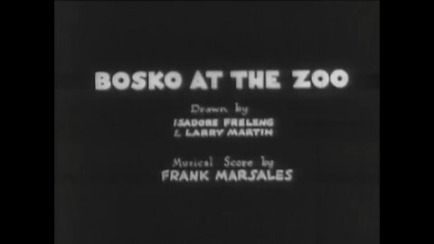 1932, 1-9, Looney Tunes, Bosko at the Zoo