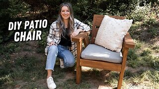 How to Build a Modern & Simple Outdoor Patio Chair