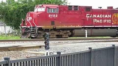 CSX Tanker Train With Canadian Pacific Power from Fostoria, Ohio August 29, 2020