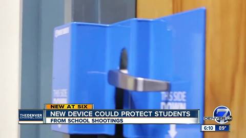 Colorado businessmen want to equip classrooms with barricade device to stop active shooters