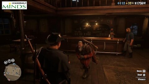 THE WRONG HOMBRE - attacked by a random player in the Valentine Saloon