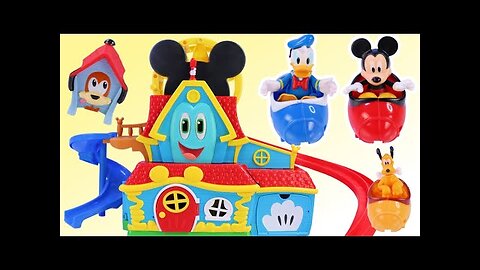 Mickey Mouse & Donald Duck Help Build Funny Funhouse with Pluto