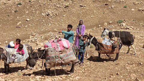 Migration of nomads from a cold place to a warmer climate due to extreme cold: nomad of Iran