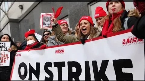 Thousands of New York City Nurses Go on STRIKE Because of Chronic Under staffing