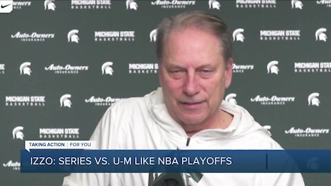 Izzo likens series with Michigan to NBA Playoffs