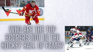 Who are the top scorers in NHL history not in the Hockey Hall of Fame that are eligible?