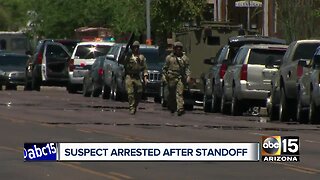 Suspect arrested after standoff in Phoenix