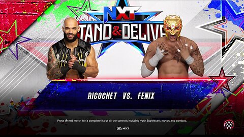 WWE 2k23 Ricochet vs Fenix