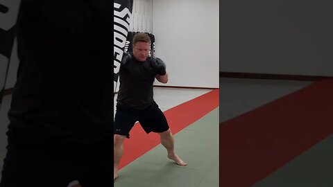 Switch-hitting to switch kick on the heavy bag #heavybag #heavybagdrills #heavybagworkout #mma