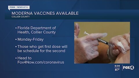 Collier County vaccinations this week