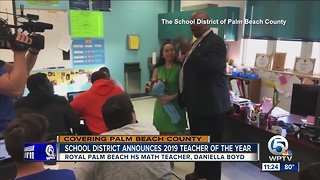 Royal Palm Beach math teacher named Palm Beach Co. school district teacher of the year