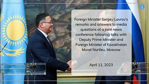 Joint News Conference with Sergey Lavrov & Murat Nurtleu | Russia-Kazakhstan Talks