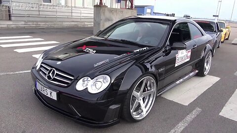 Brutal Mercedes CLK63 AMG Black Series with Kompressor brutalizing the track. [60p]