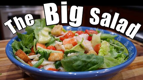 Making My BIG Salad with all sorts of fun stuff in it