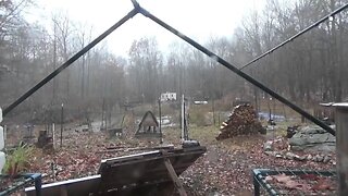Wet & Rainy Day At The Off Grid Homestead & No Solar Power