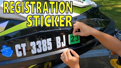 Boat & Jetski Registration Sticker Removal & Install