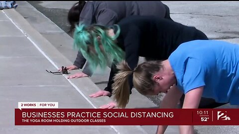 Businesses Practice Social Distancing