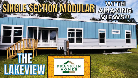 '' SINGLE SECTION MODULAR WITH AMAZING VIEWS!! '' THE LAKEVIEW BY FRANKLIN HOMES FULL TOUR | DMHC |