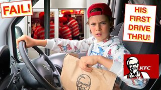 His first ever DRIVE THRU *Gone wrong!