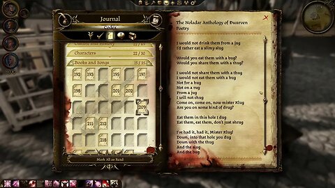 Dragon Age Origins - Dwarven Poetry