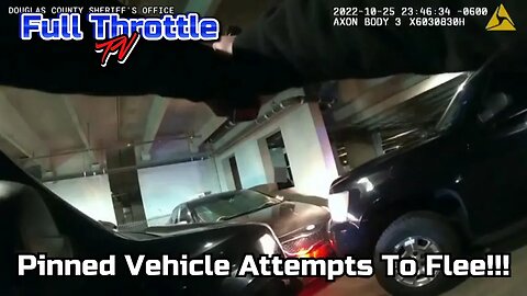 Suspect Attempts To Push Cop Cars!