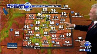 Monday evening forecast