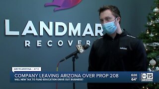 Valley business leaving Arizona over Prop 208